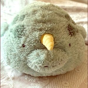Squishable giant Narwhal pillow